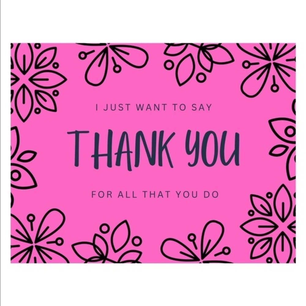 Set of 10 Thank You Post Card